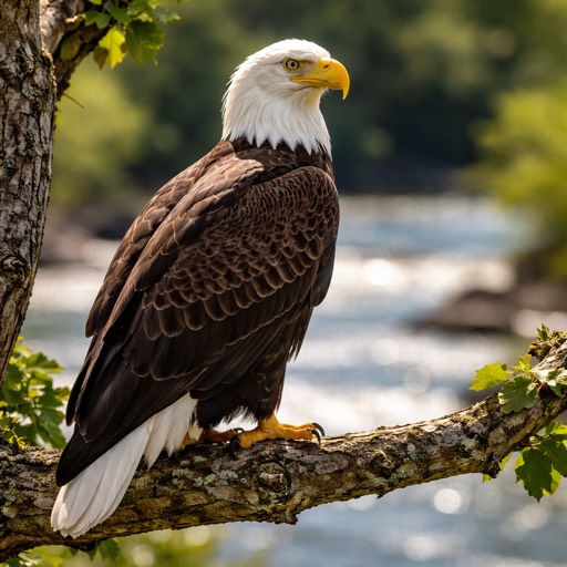 Bald Eagle Adult Perch