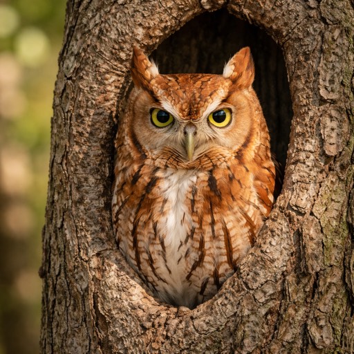 Eastern Screech-Owl Red Morph