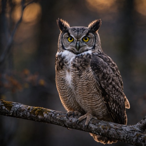 Great Horned Owl M Perch