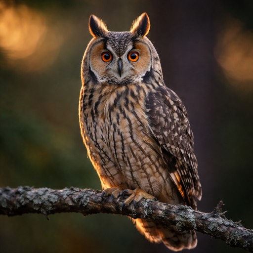 Long-eared Owl M Perch