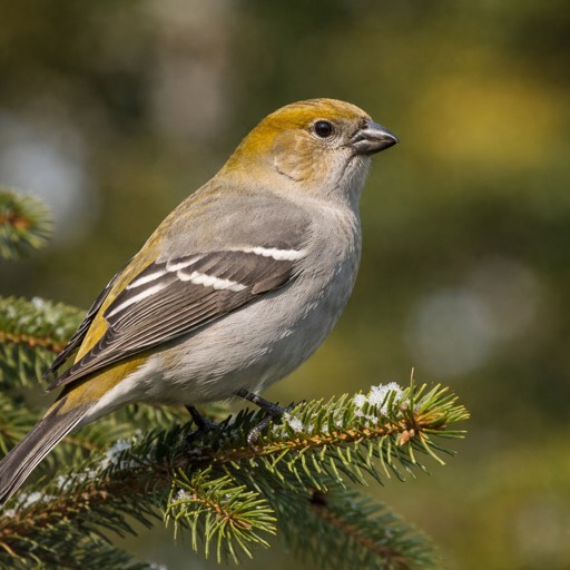 Pine Grosbeak F