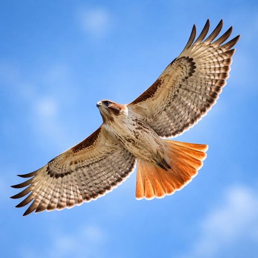 Red-tailed Hawk Light Flight