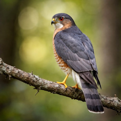 Sharp-shinned Hawk M Perch