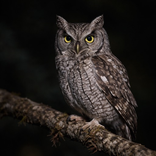 Western Screech-Owl M Perch